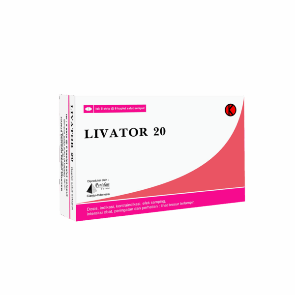 Livator 20mg Kaplet Salut Selaput